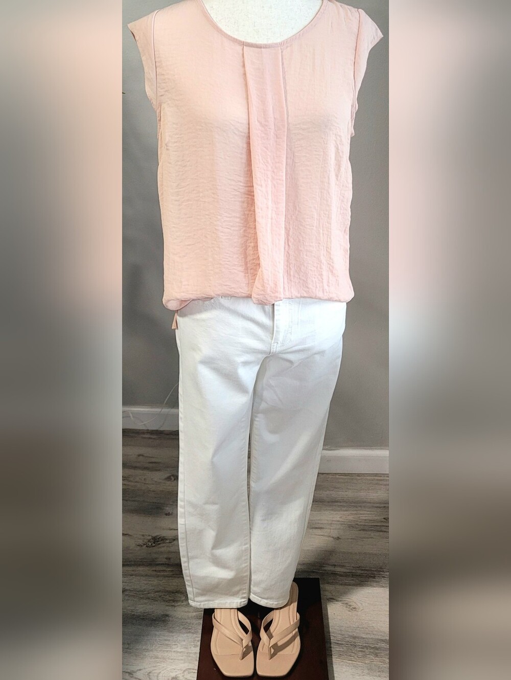 Buffalo David Bitton Aubrey White Capri Jeans Womens 6/28 Mid Rise Super Soft St